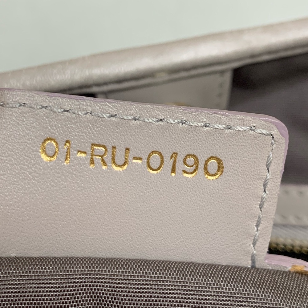 💐Authentic CHRISTIAN DIOR Gray Cannage Quilted Coated Canvas Small Tote … - Picture 8 of 16